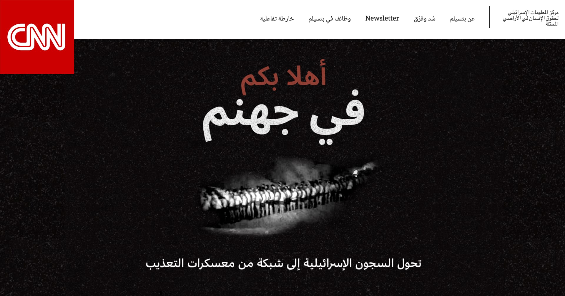 سدي تيمان وهشارون وغيرهما.. رئيسة "بتسليم" تفصّل لـCNN أساليب التعذيب والانتهاكات ضد الفلسطينيين بسجون إسرائيل