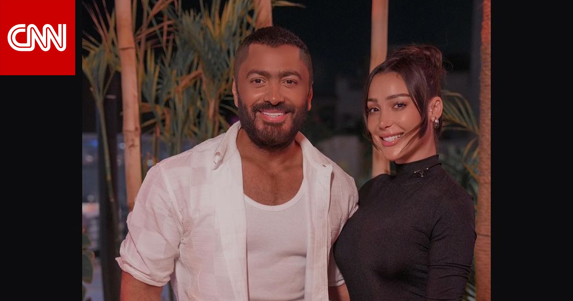 بسمة بوسيل تحضر افتتاح مطعم لطليقها تامر حسني