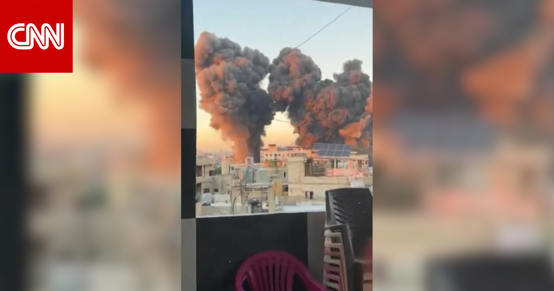 شاهد كيف وصفت صحفية في CNN لحظة الغارة الإسرائيلية على بيروت الجمعة