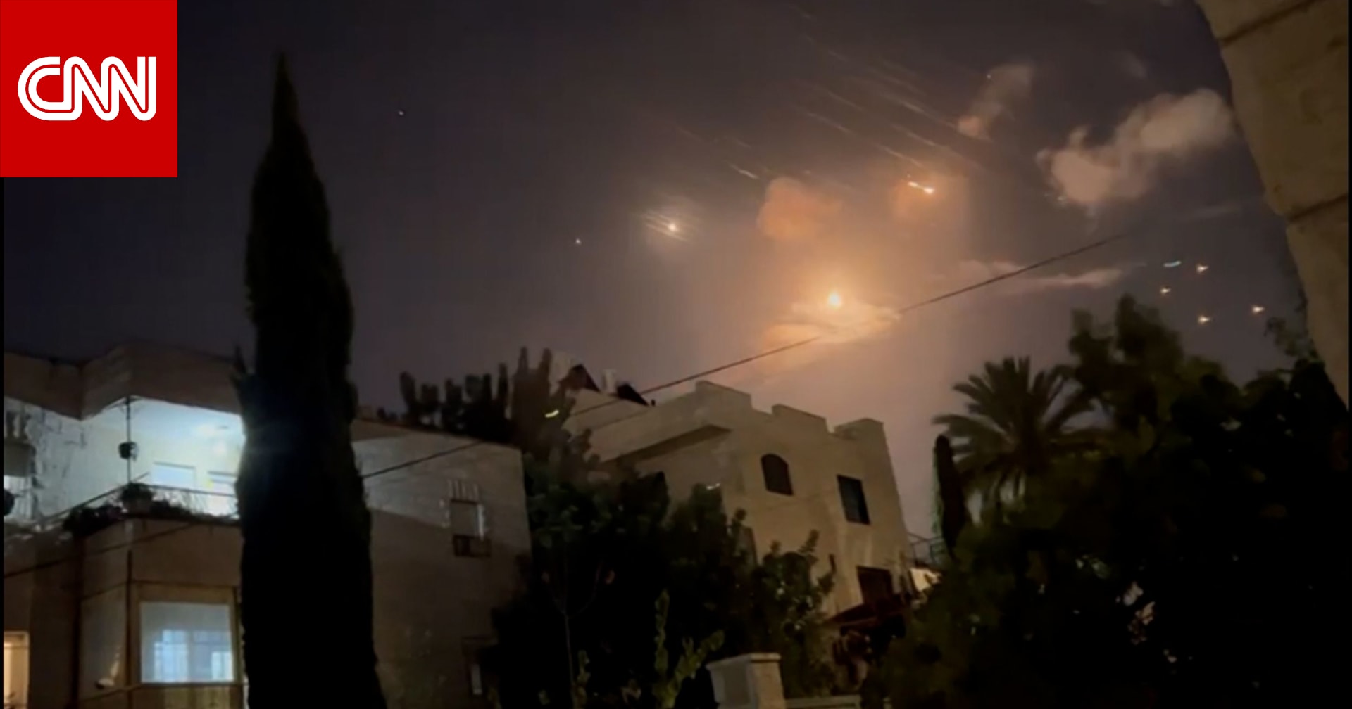 مقاطع تُظهر صواريخ إيران في سماء إسرائيل