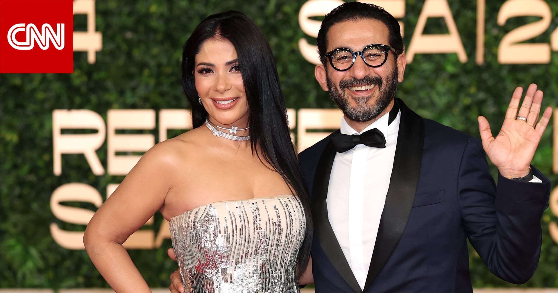 "مَلِكي".. منى زكي تشكر حلمي في تكريمها بمهرجان البحر الأحمر السينمائي