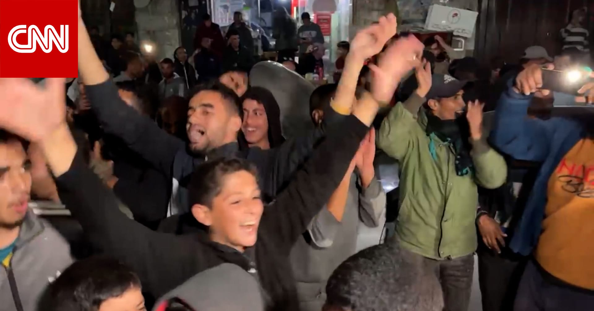 فيديو يُظهر جانبًا من احتفالات أهالي خان يونس وغزة باتفاق وقف إطلاق النار