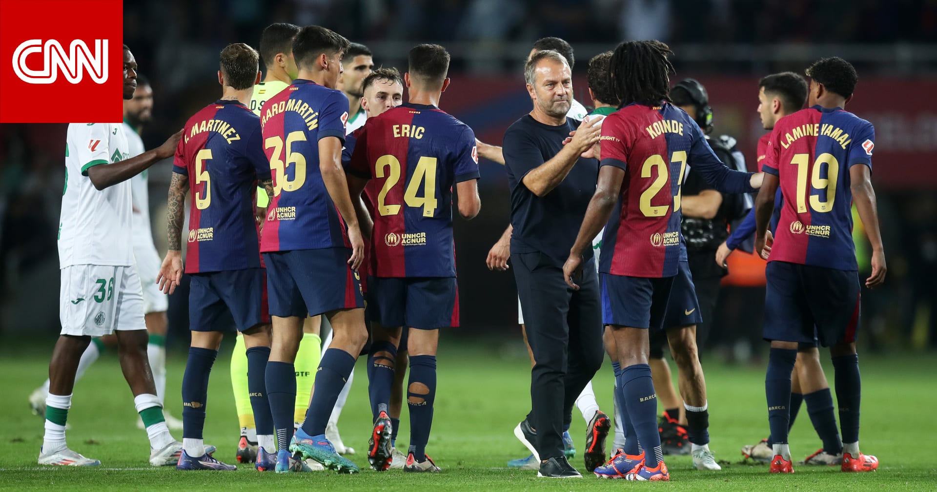 ماذا طلب مدرب برشلونة من لاعبيه بعد الجدل التحكيمي في الدوري الإسباني؟