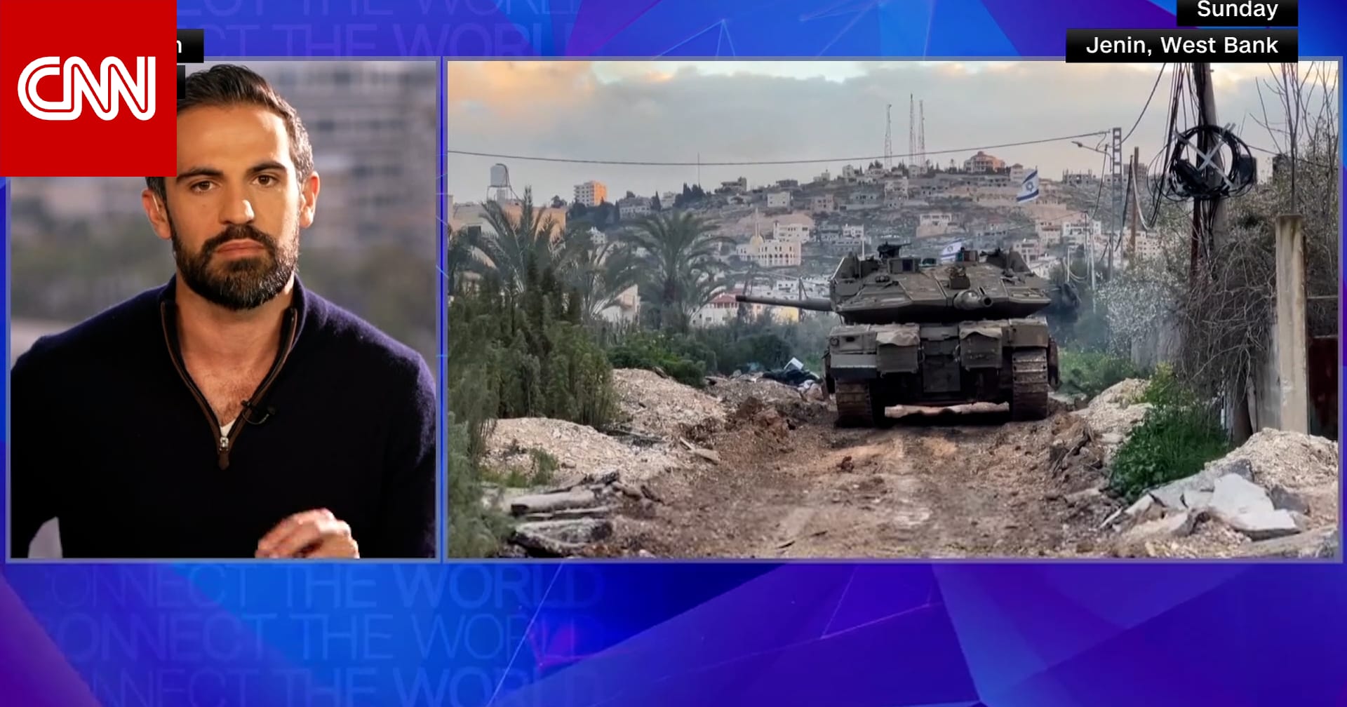 لماذا تنشر إسرائيل دبابات في الضفة الغربية؟.. مراسل CNN يشرح آخر التطورات