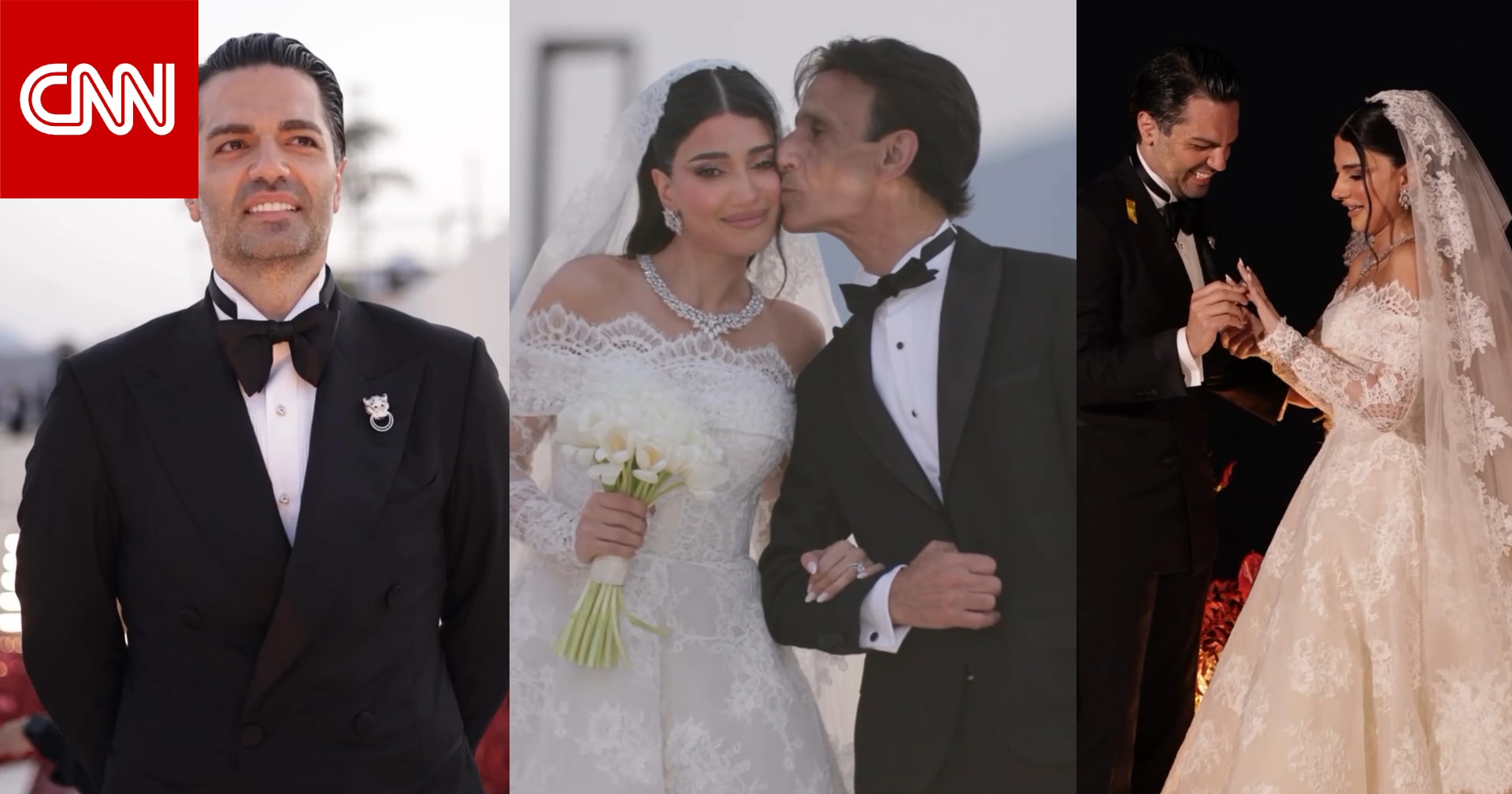 نارين بيوتي ورامي سامو.. نظرة على حفل زفافها "الساحر"