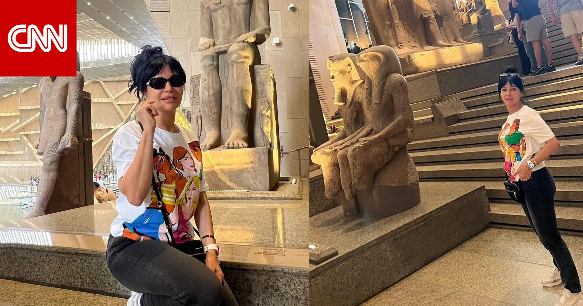 رشا شربتجي في صور من المتحف المصري الكبير.. وهذا ما تتمناه