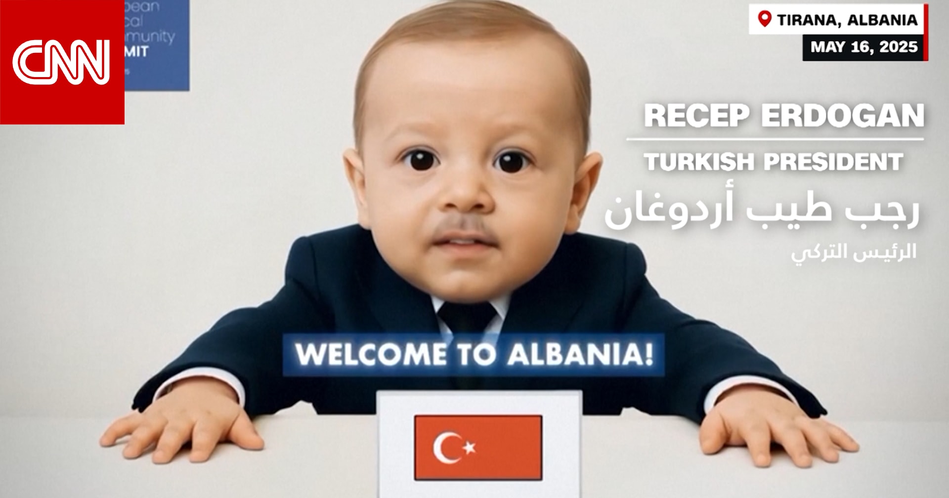 من بينهم أردوغان وماكرون.. ضحك زعماء العالم على فيديو بالذكاء الاصطناعي يظهرهم أطفالًا رضعًا