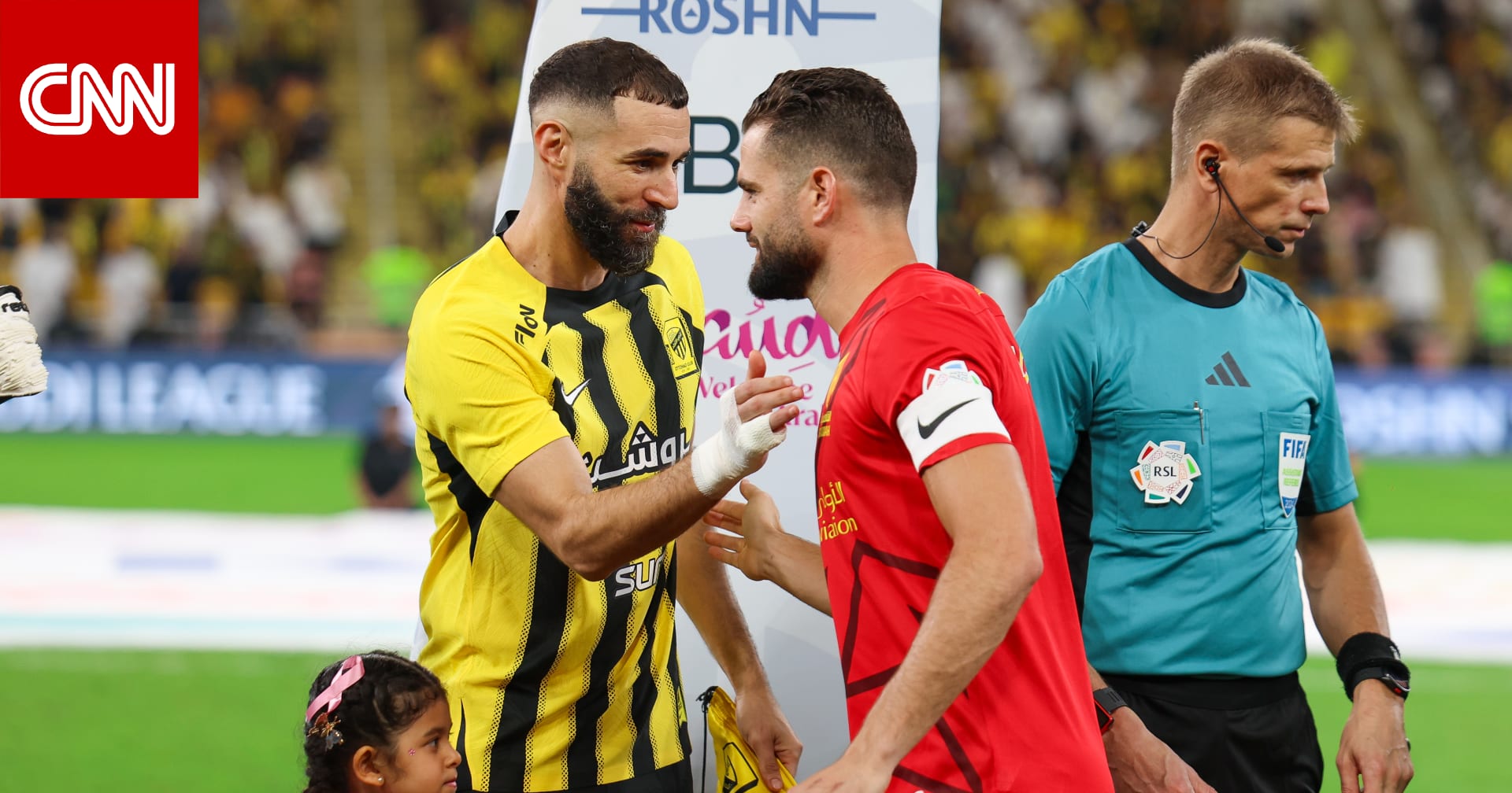 ماذا فعل بنزيما مع ناتشو بعد نهائي كأس الملك السعودي؟