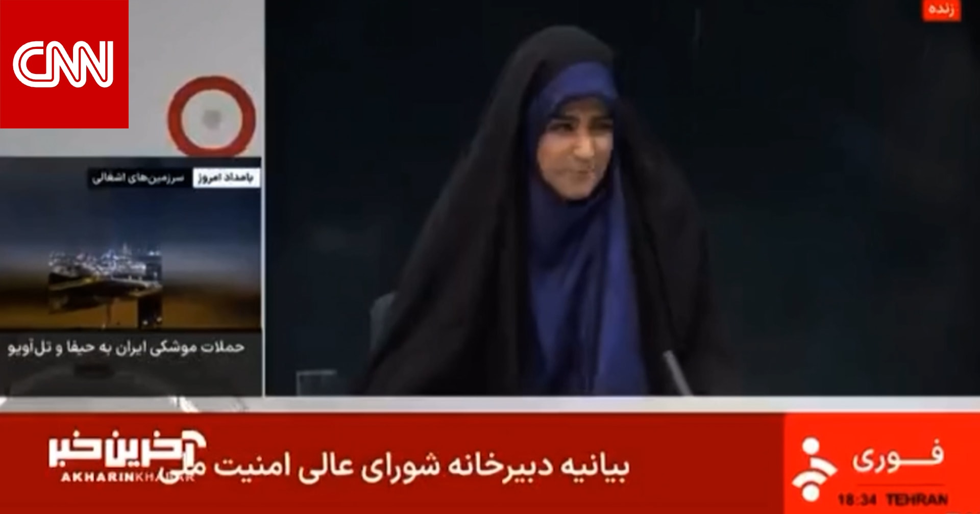 خلال بث مباشر.. فيديو يظهر ما يبدو أنها غارة إسرائيلية على استوديو قناة إيرانية