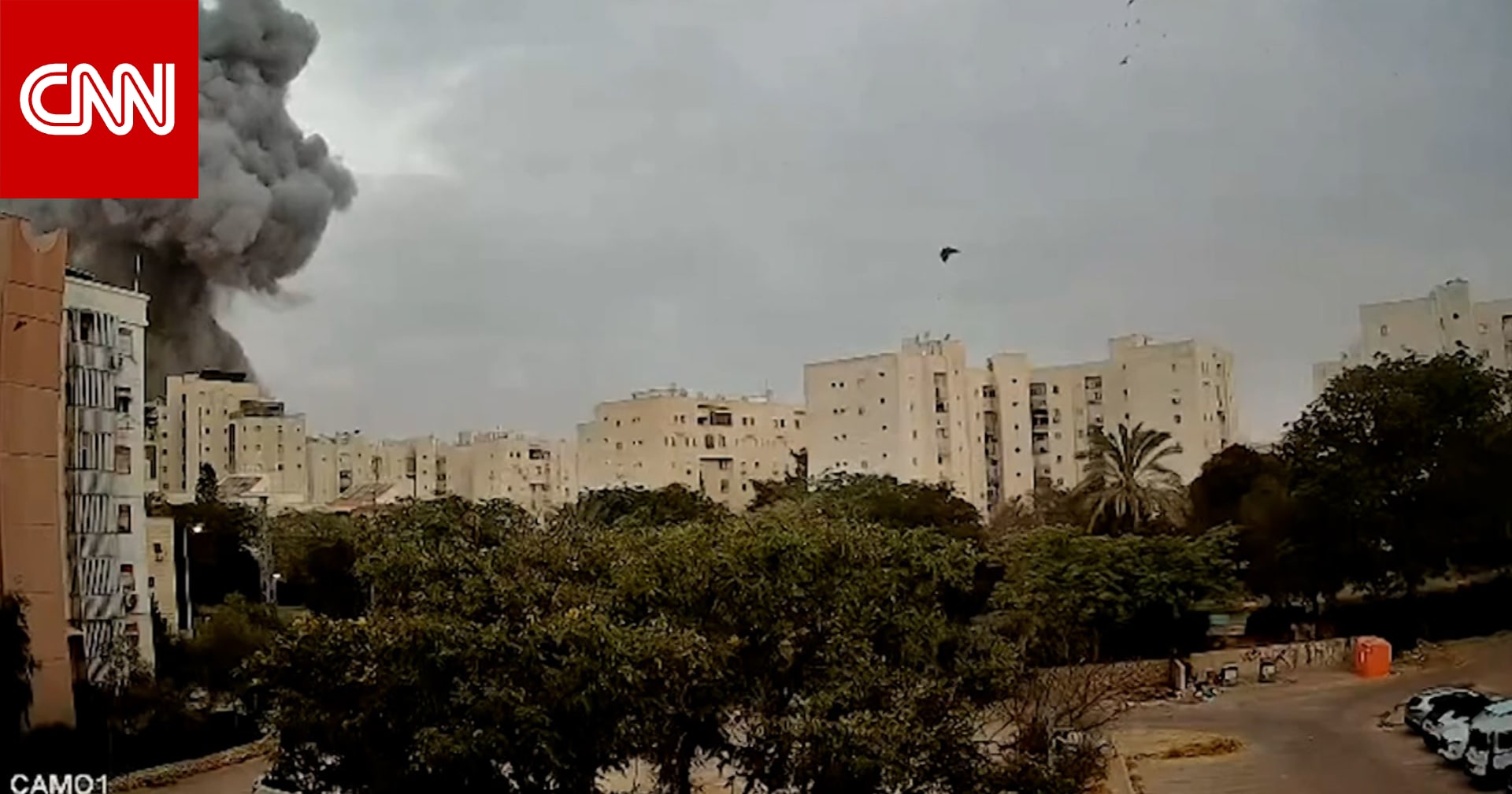 قصف مبنى سكني إسرائيلي في بئر السبع بعد إعلان ترامب عن وقف إطلاق النار