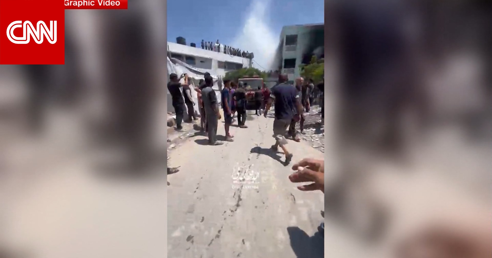 مشاهد قاسية بعد غارة إسرائيلية على مدرسة في شمال غزة