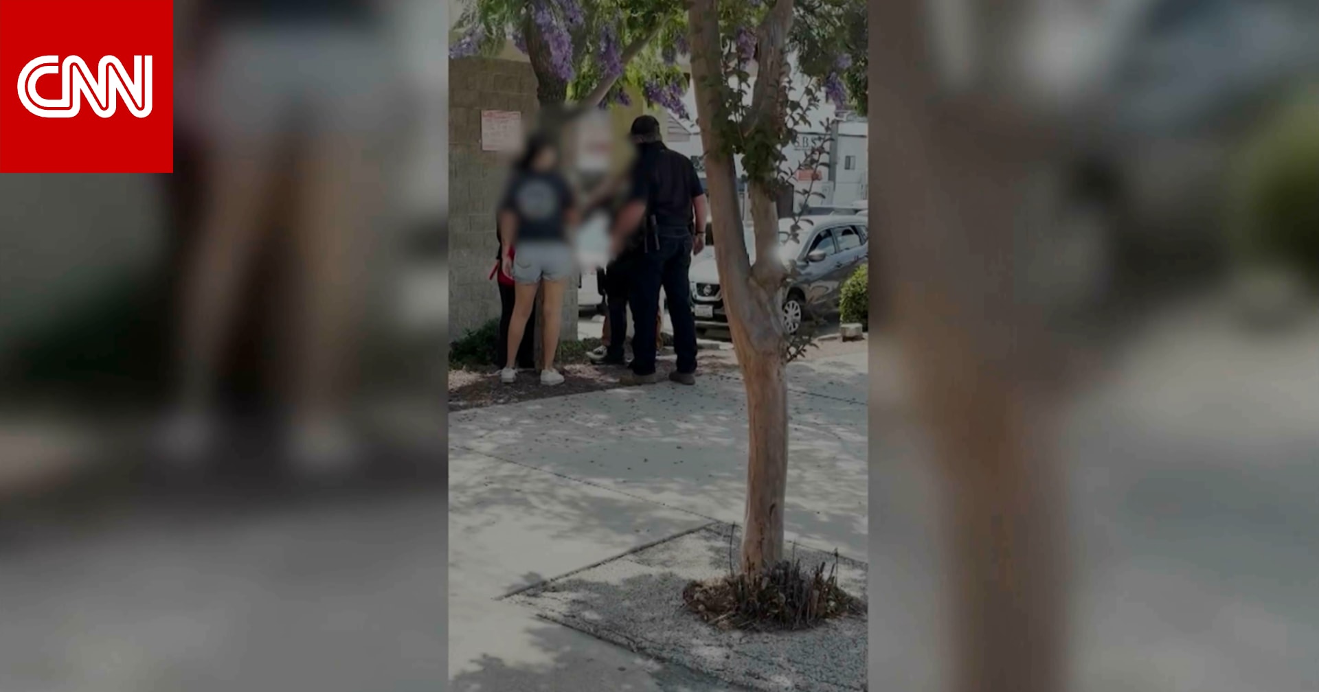 "ما تفعله اختطاف".. فيديو يُظهر شابة متشبثة بشجرة وملثمون يحاولون انتزاعها بالقوة