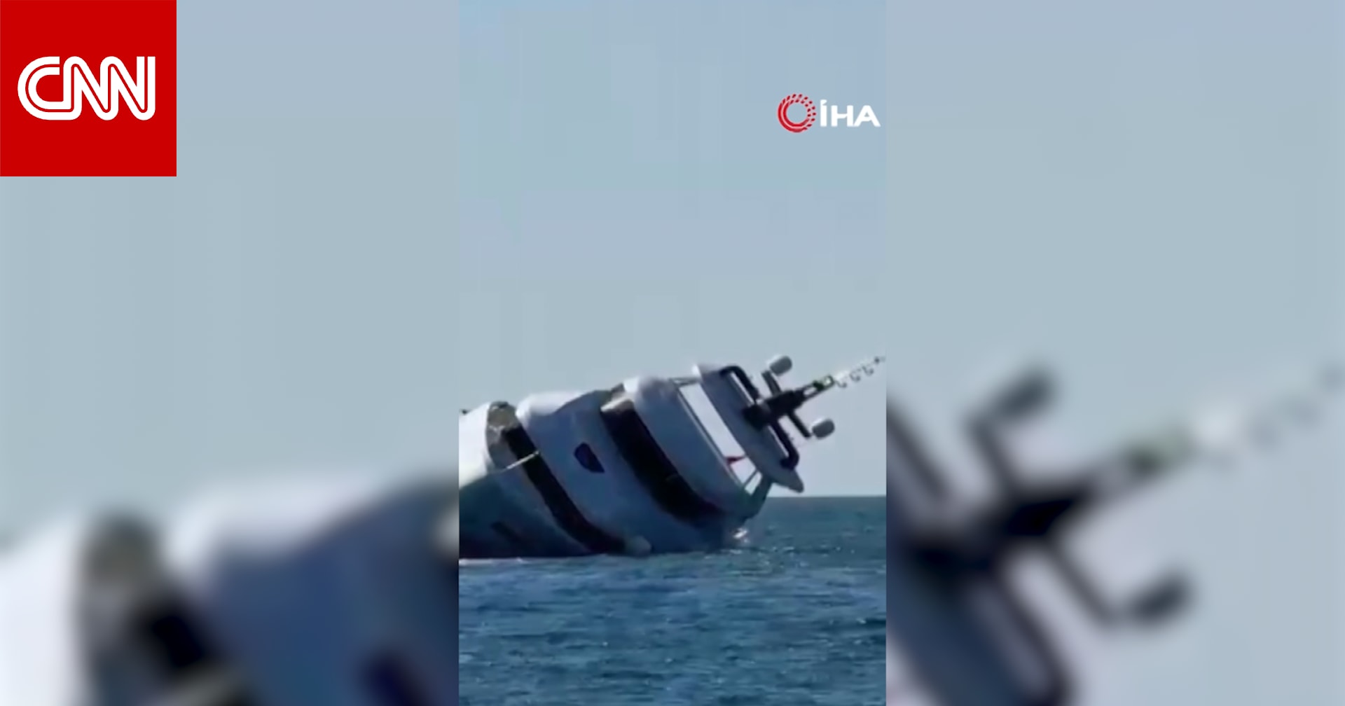 لحظة غرق يخت فاخر بعد دقائق من انطلاقه في تركيا