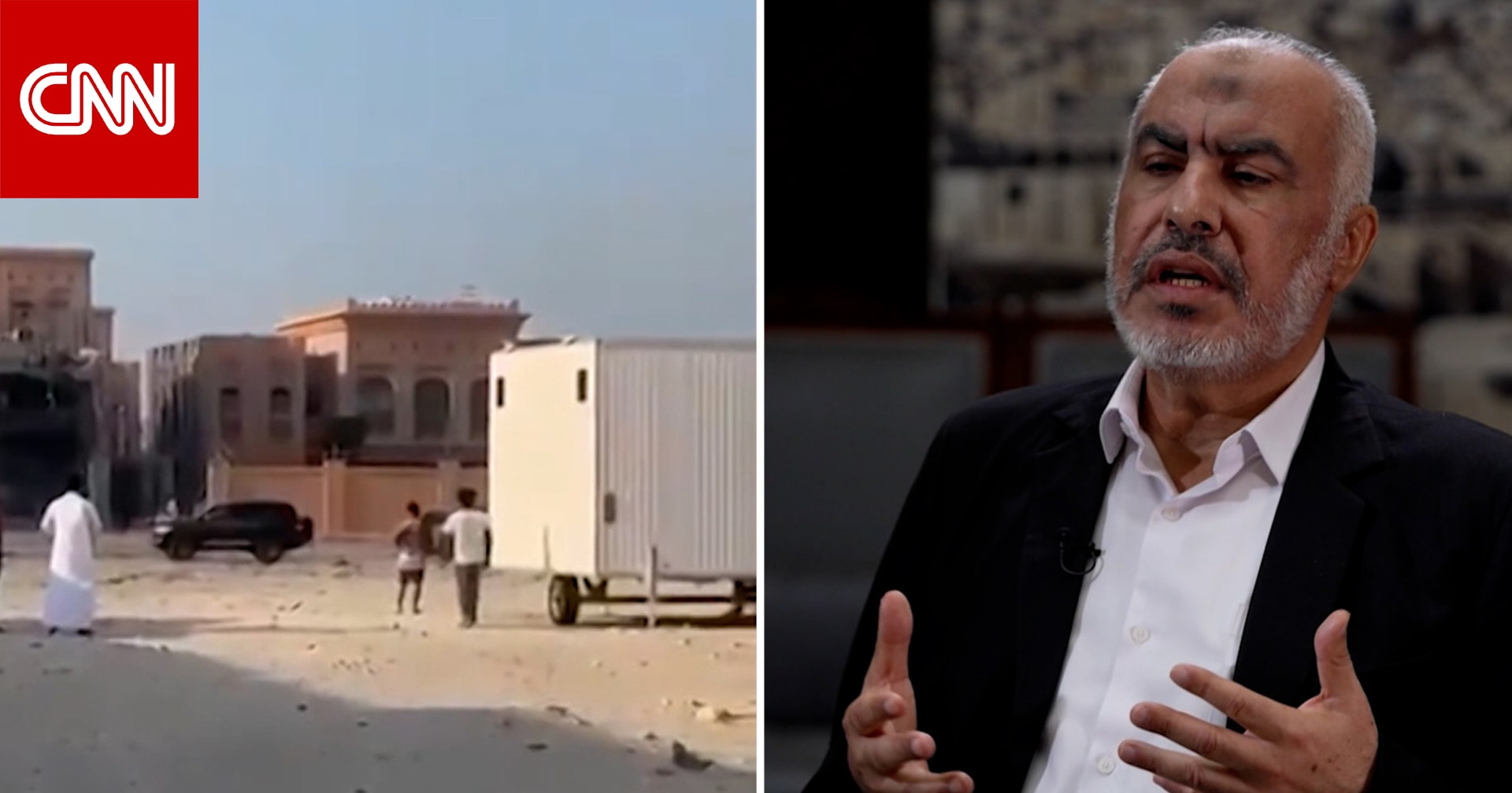 غازي حمد القيادي بحماس يتحدث لـCNN عن نجاته من محاولة الاغتيال الإسرائيلية بقطر