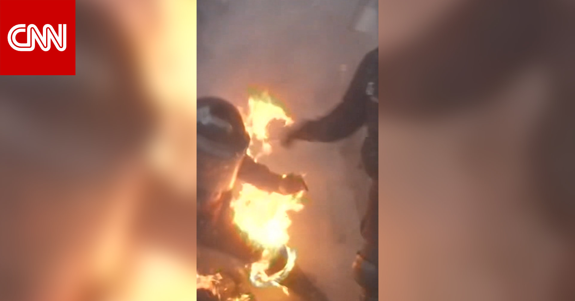 شاهد اشتباكات عنيفة بين رجال الأمن والمحتجين في مكسيكو سيتي