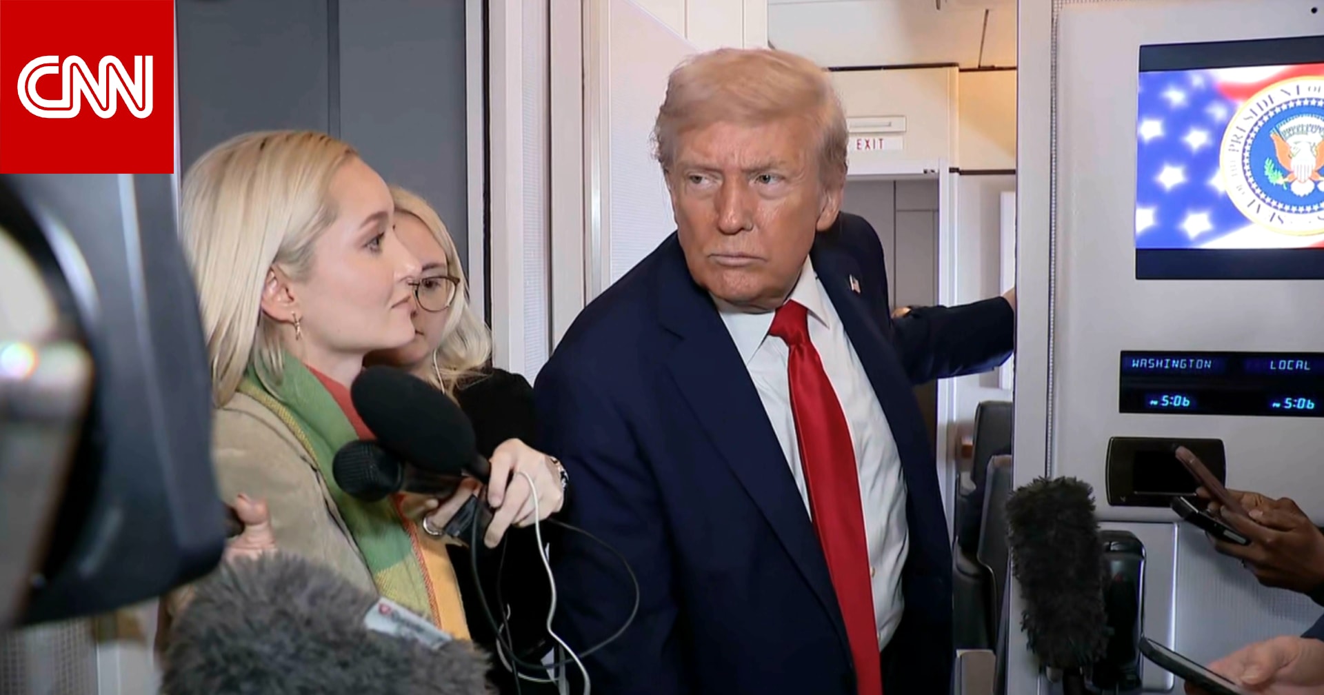 شاهد كيف رد ترامب عن سؤال صحفية حول تسليح حماس نفسها كقوة شرطة فلسطينية