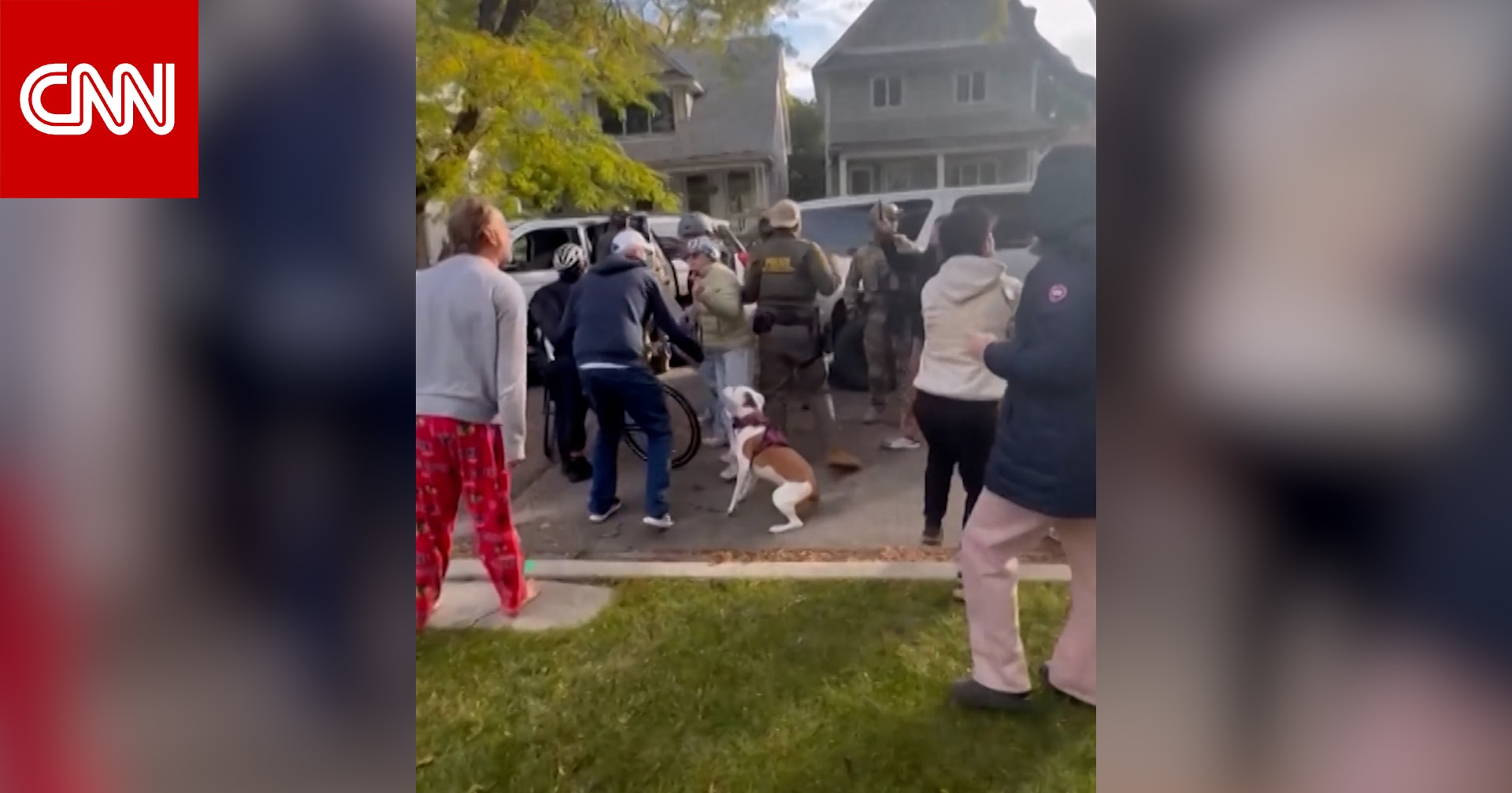 فوضى وألفاظ حادة لحظة اعتقال عناصر حرس الحدود مهاجرًا بدون وثائق ومواطنين أمريكيين