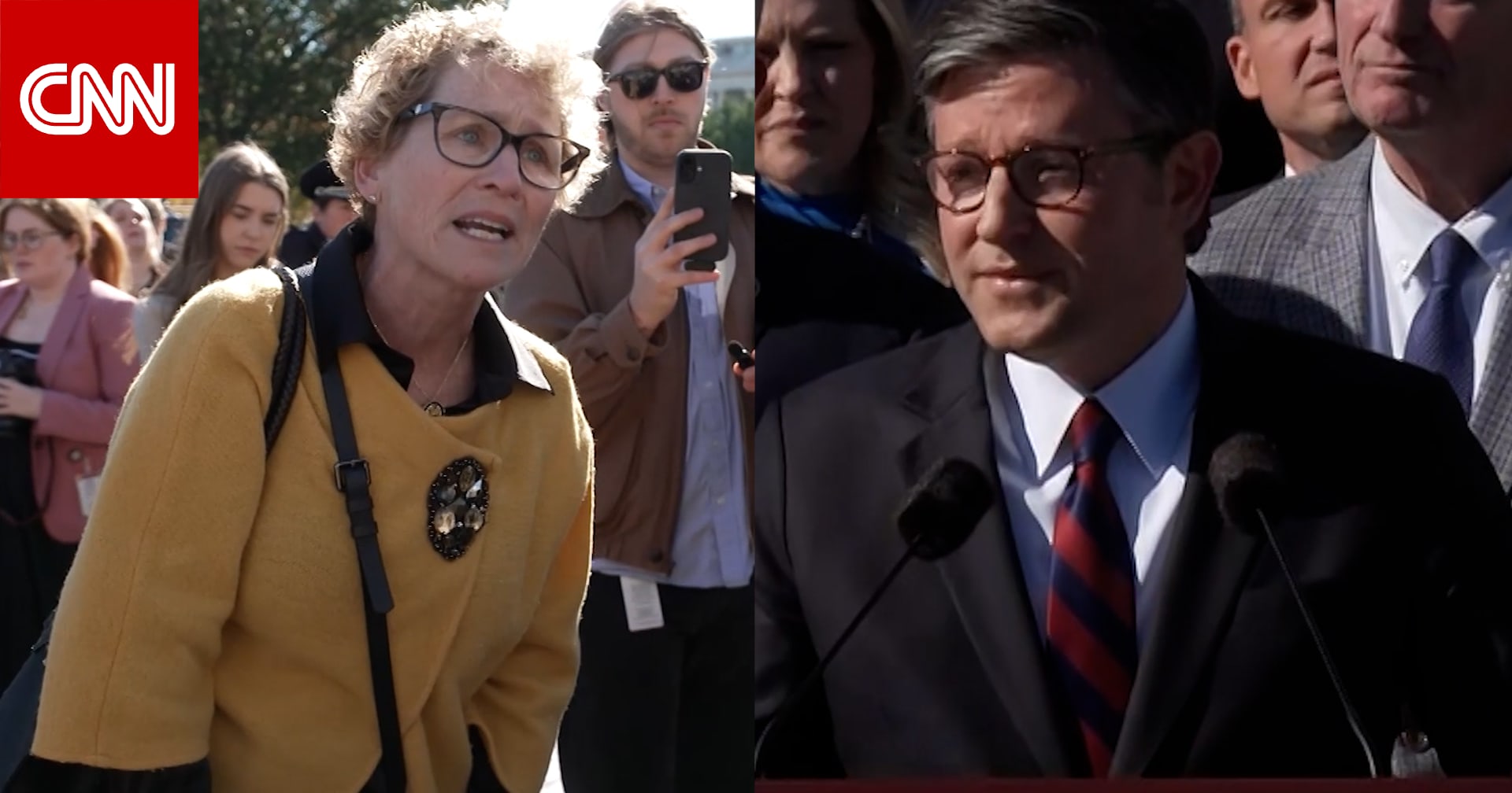 قاطعت مؤتمره وكادوا يبعدونها.. مشرّعة ديمقراطية وجهًا لوجه مع رئيس مجلس النواب بسبب الإغلاق الحكومي