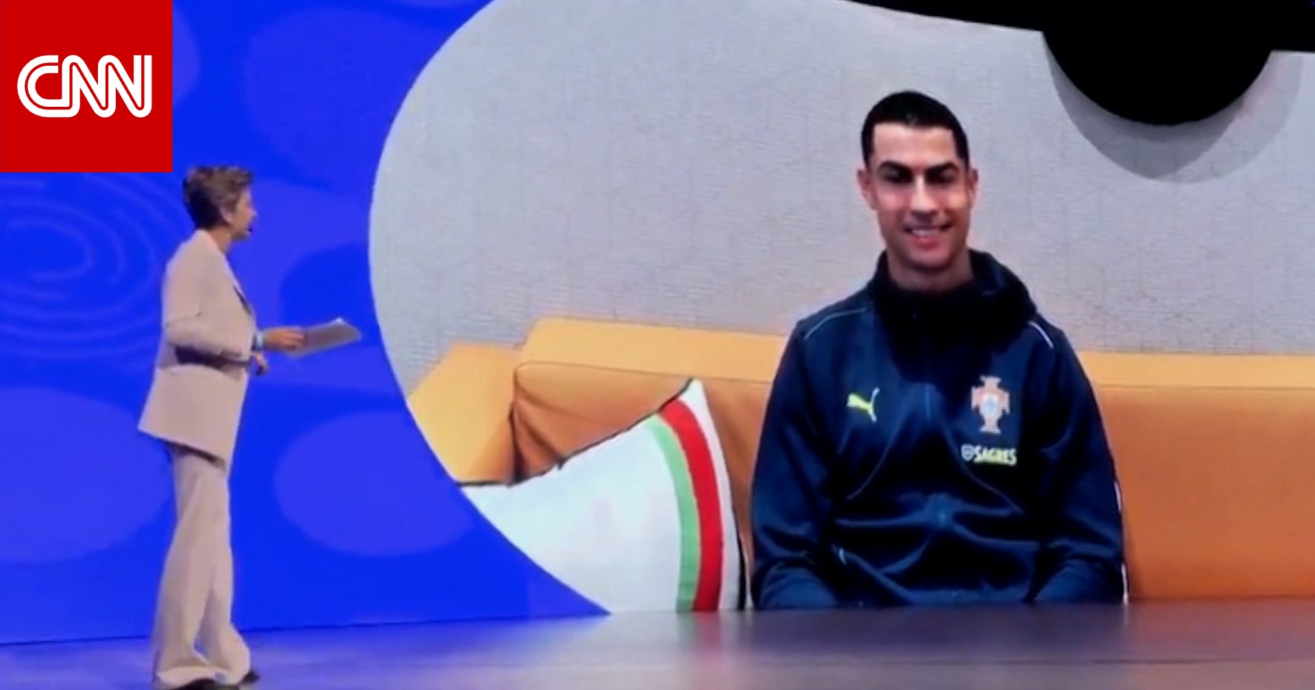 مذيعة CNN تسأل رونالدو عما إذا كان سيشارك في بطولة كأس العالم المقبلة.. كيف رد؟