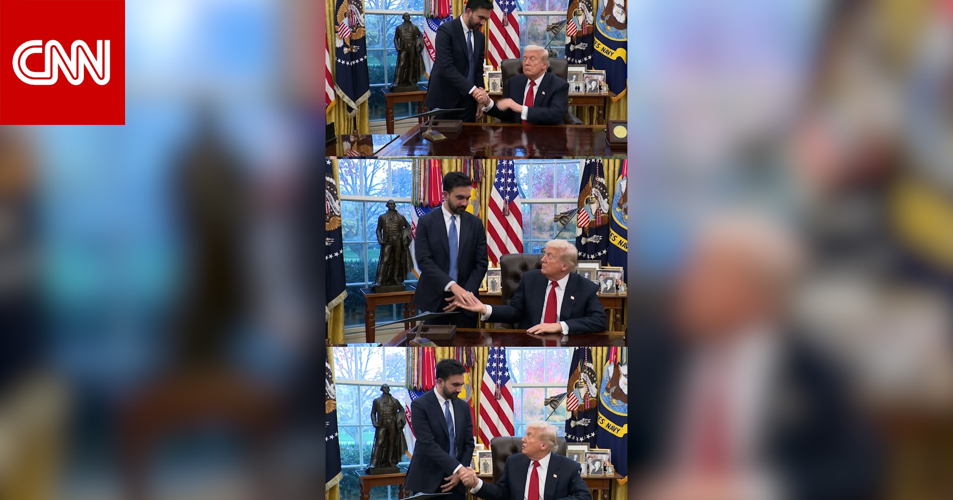 تصافحا عدة مرات.. كيف كان لقاء ترامب مع ممداني في البيت الأبيض مفاجئا؟