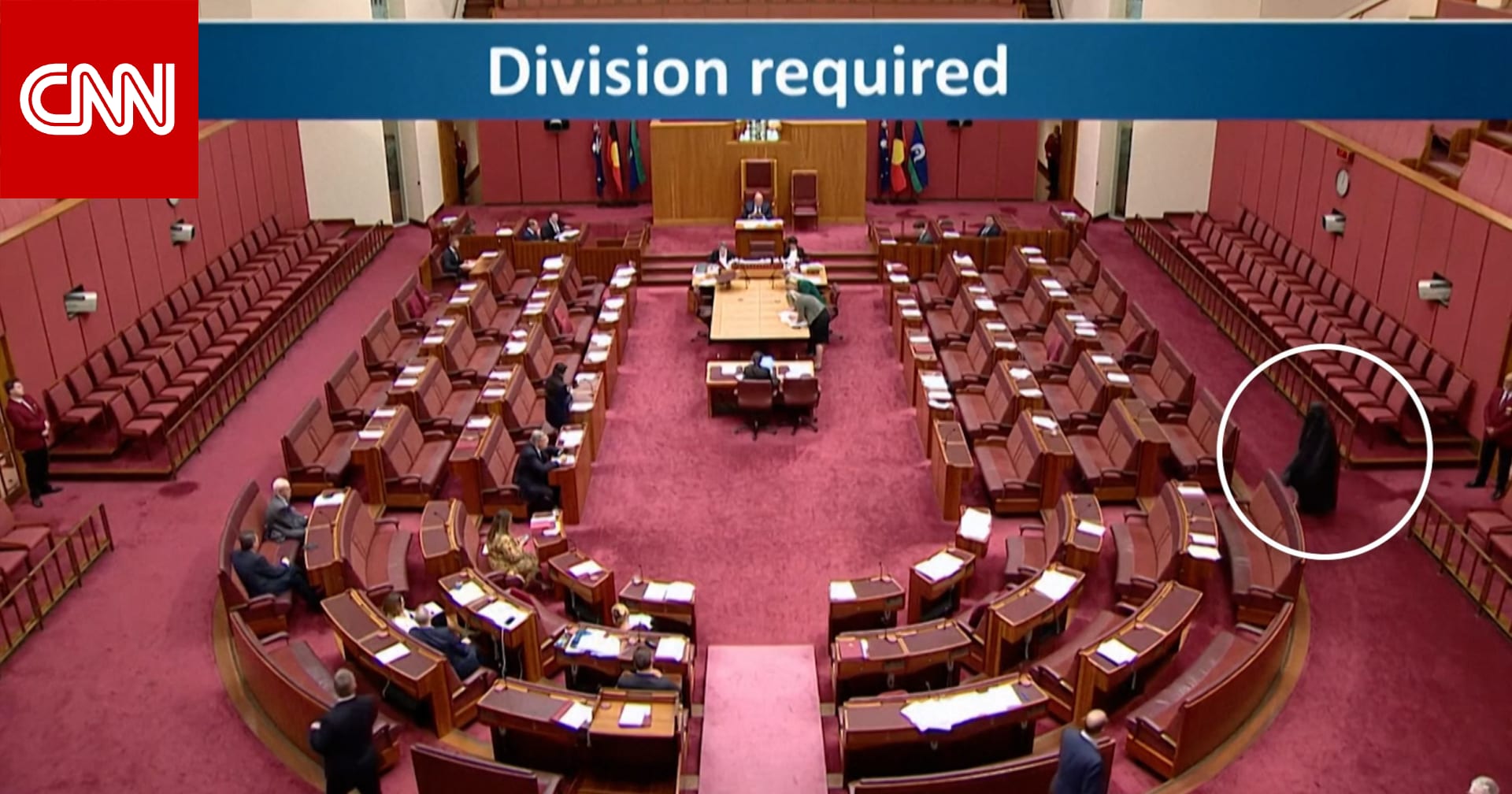 مشرعة أسترالية ترتدي النقاب في البرلمان وتثير عاصفة غضب.. شاهد ما حدث