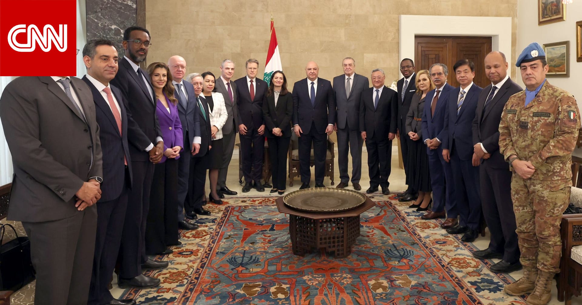 الرئيس اللبناني لوفد مجلس الأمن: اعتمدنا خيار المفاوضات مع إسرائيل و"لا رجعة للوراء"