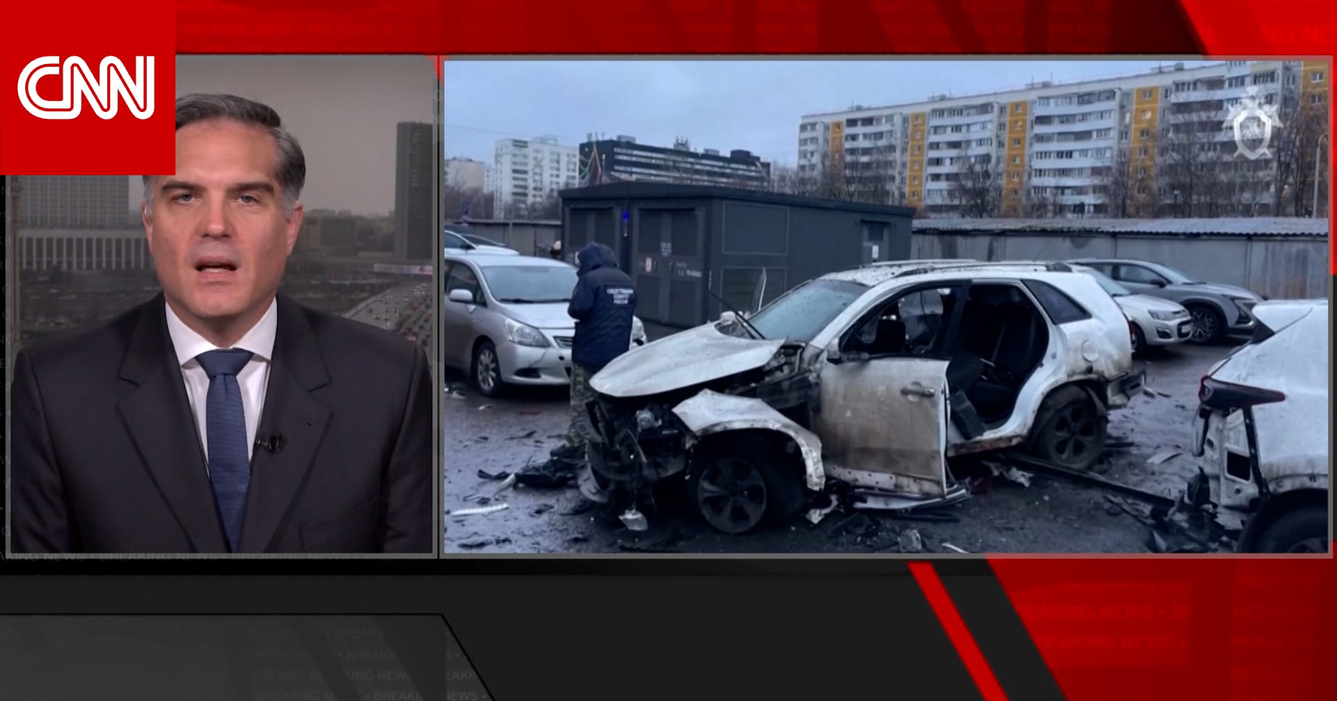 مراسل CNN يفصل ما نعرفه للآن عن مقتل جنرال روسي بارز بموسكو.. شاهد آثار التفجير