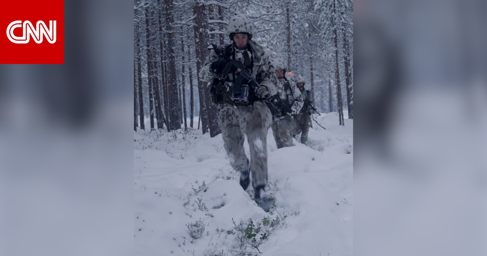 درجات تصل إلى سالب 40 مئوية.. شاهد استعدادات حرب محتملة مع روسيا في غابات الدائرة القطبية الشمالية