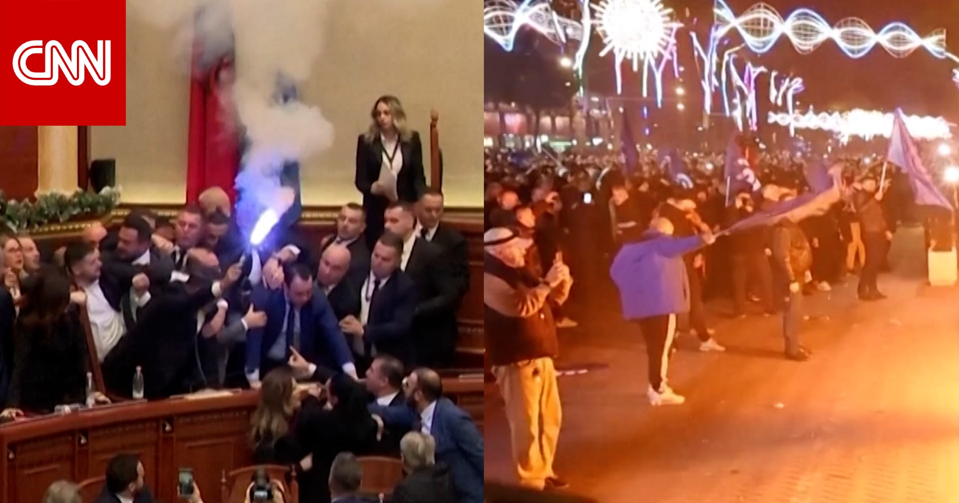 فوضى بالبرلمان وزجاجات حارقة على مباني الحكومة.. لماذا تشهد ألبانيا احتجاجات؟