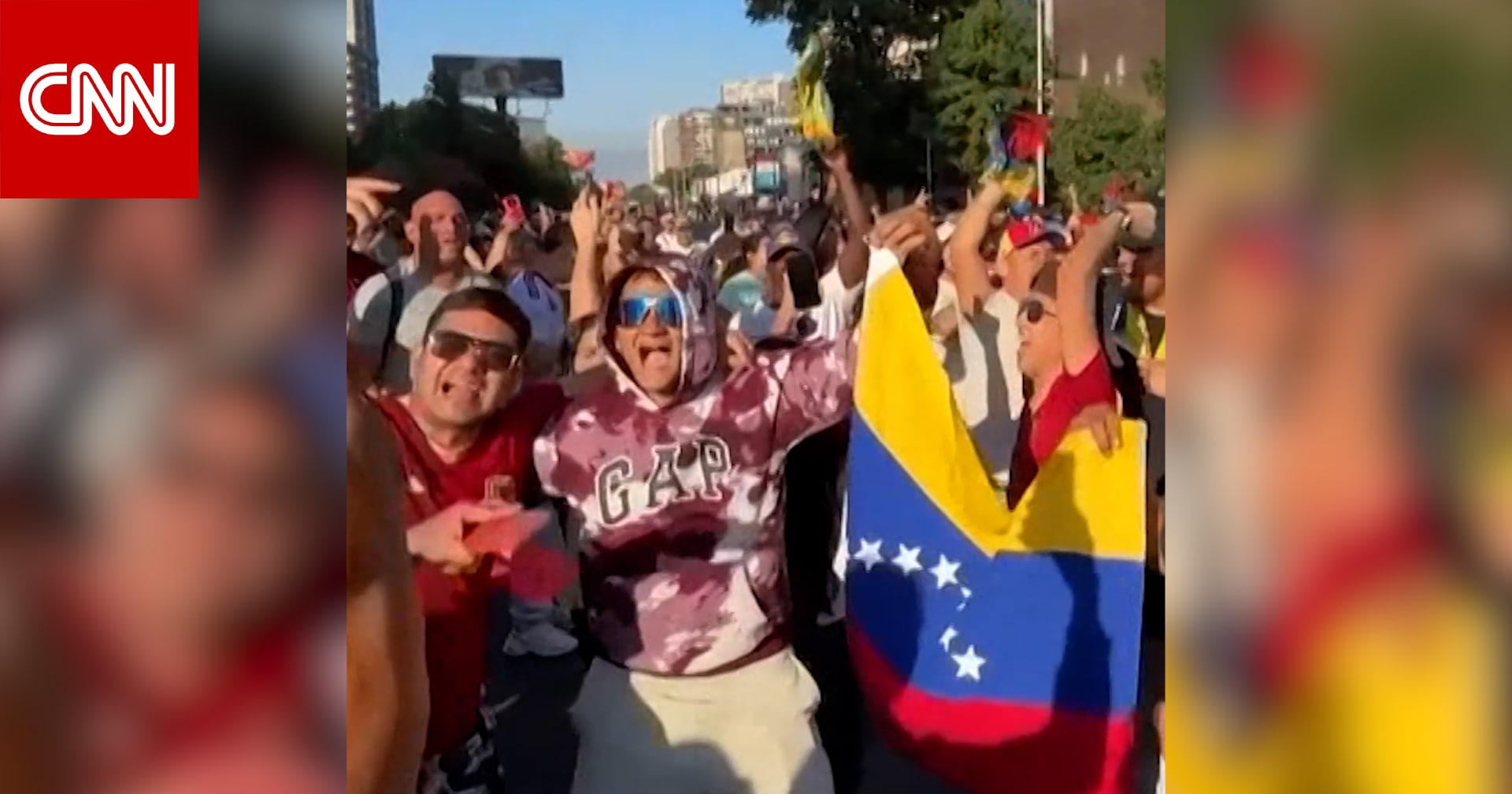 شاهد.. ردة فعل فنزويليين في الخارج على اعتقال مادورو