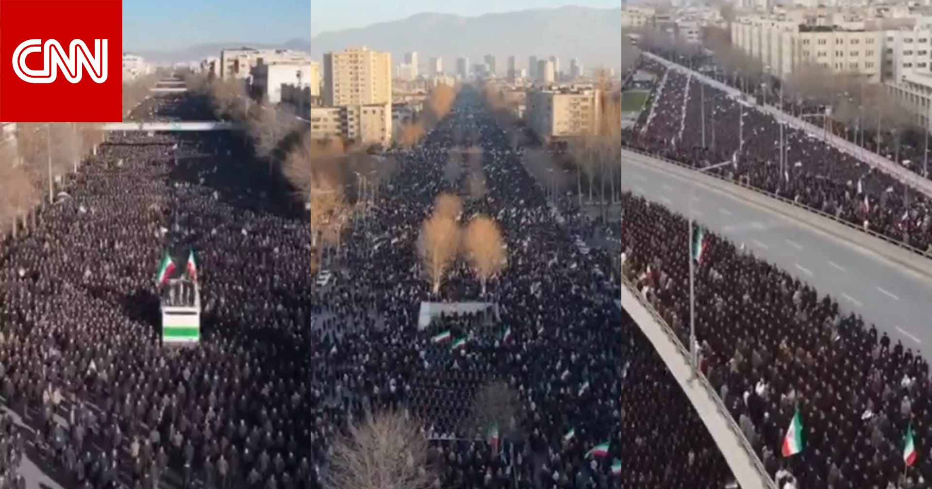 "طوفان بشري في شوارع إيران".. ما صحة فيديو مظاهرات تأييد الحكومة؟