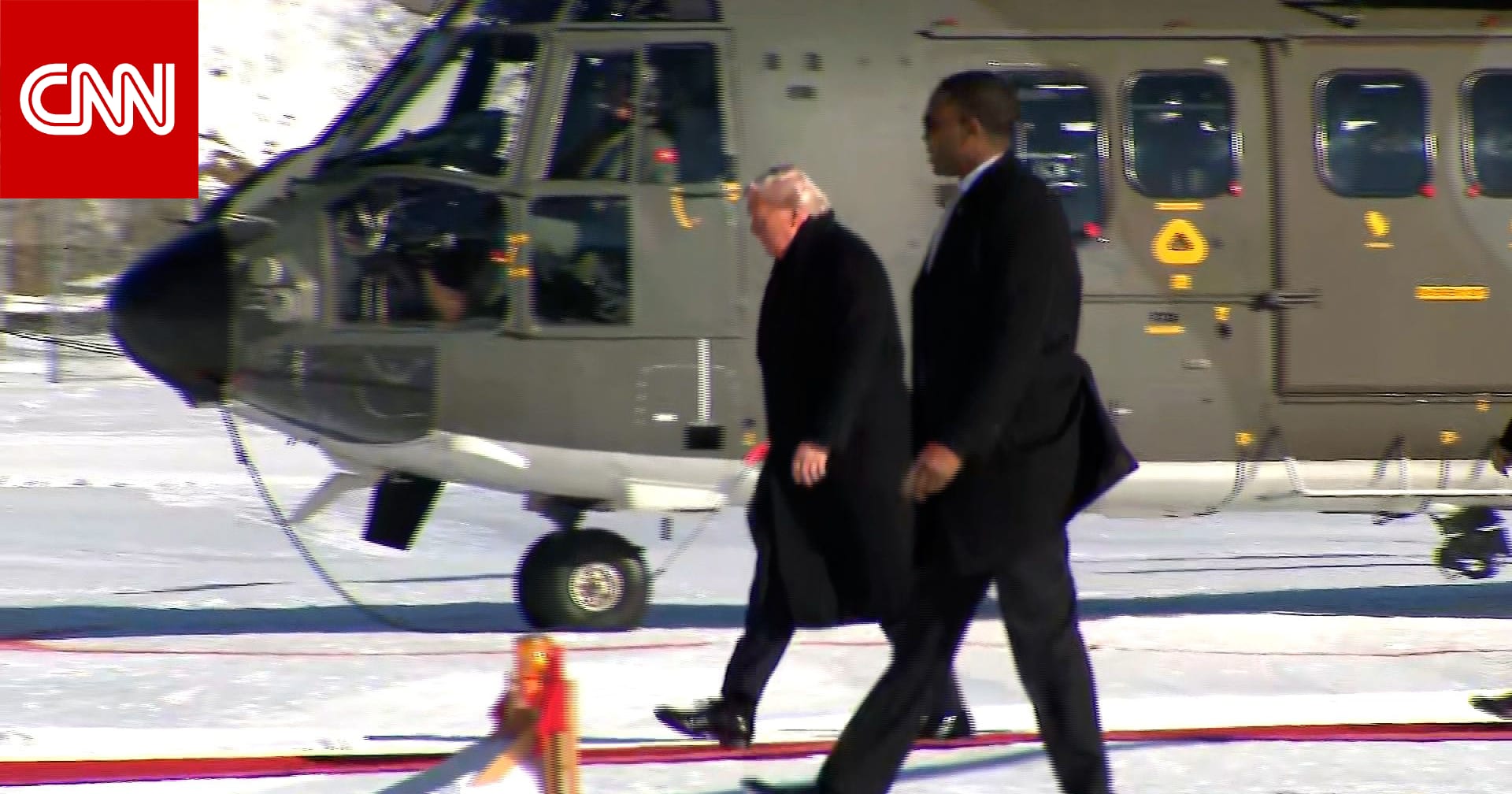 شاهد لحظة وصول ترامب إلى زيورخ قبل إلقاء كلمته في منتدى دافوس