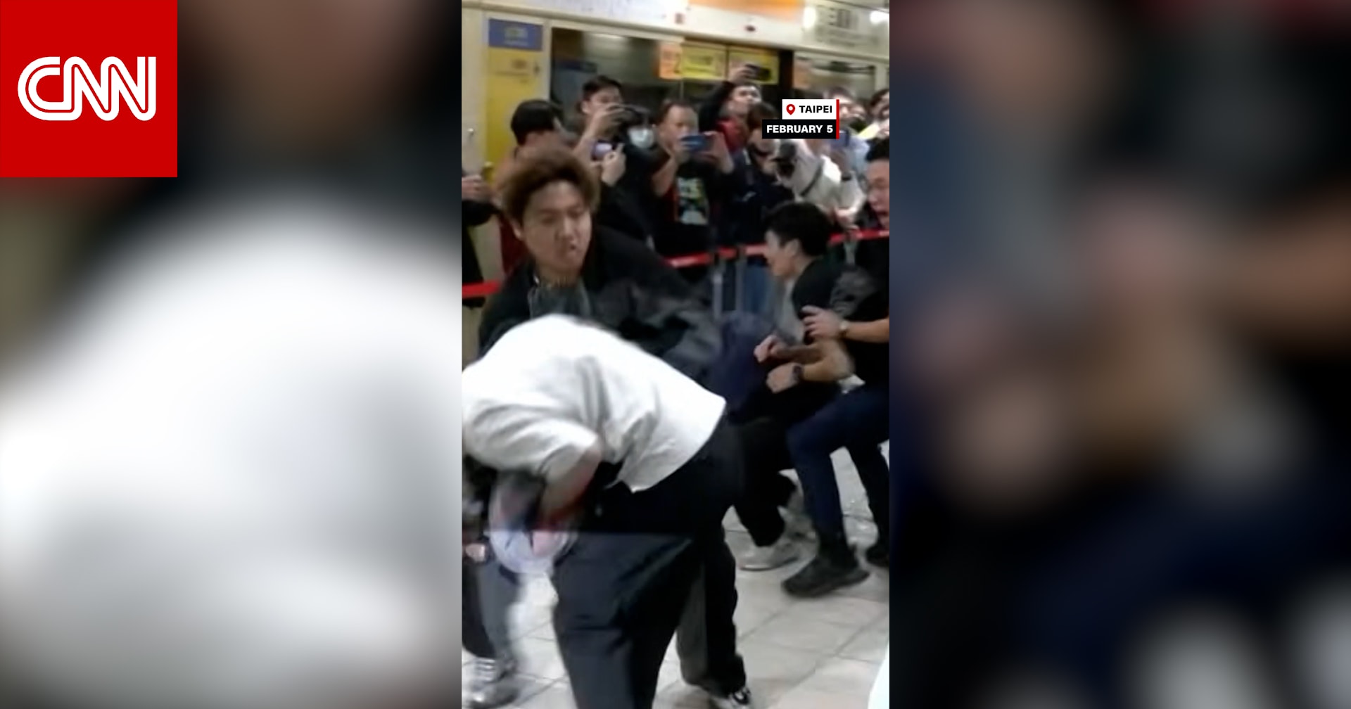 بعد هجوم طعن مميت.. شاهد ما فعلته قوات الأمن في تايوان أمام كاميرا CNN