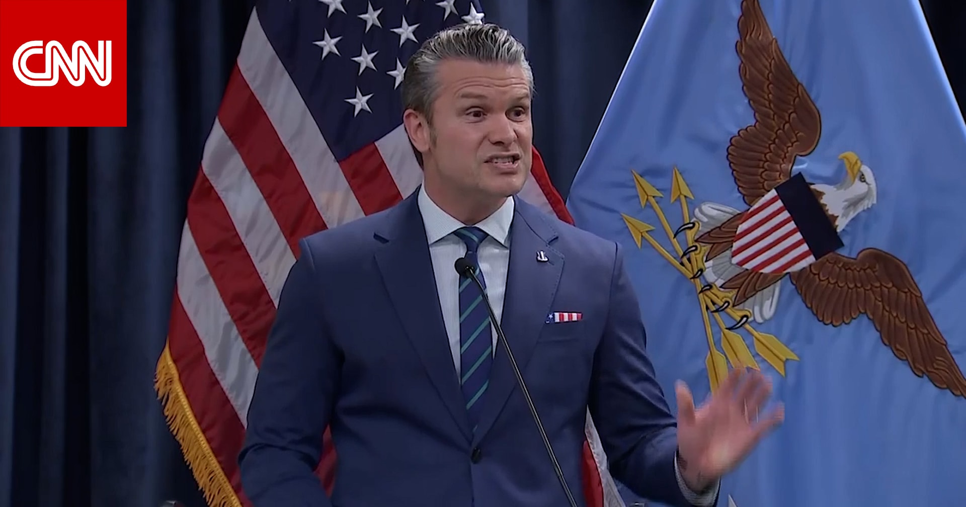 وزير الدفاع الأمريكي: ليس هناك شح ذخائر.. وحجم القوة القتالية التي تتدفق إلى إيران "أضعاف" عددها الآن