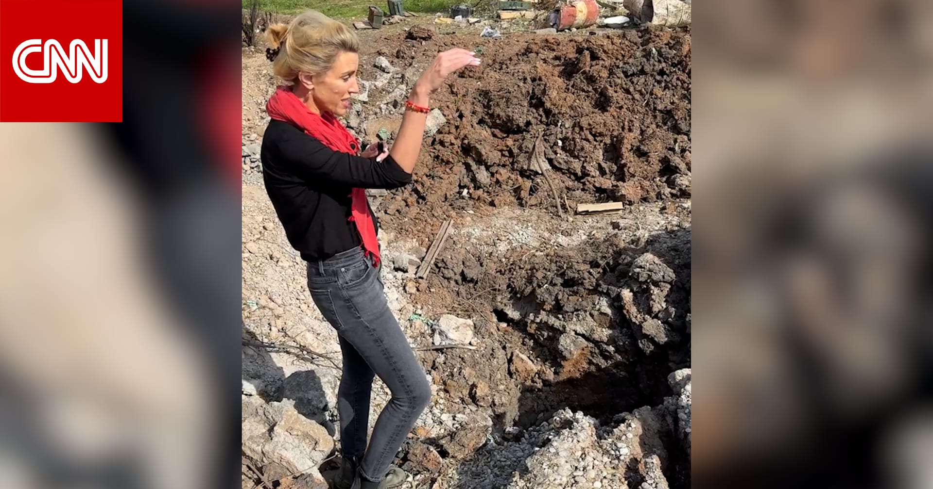 شاهد ما تسبب به صاروخ باليستي إيراني استهدف قاعدة كردية في إقليم كردستان العراق