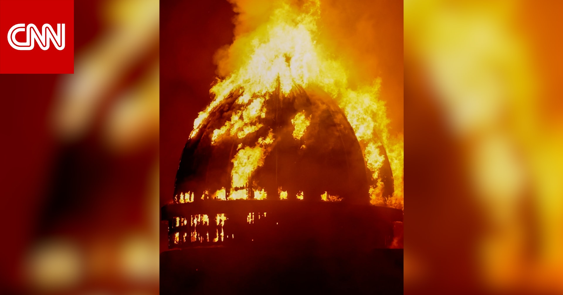 حريق هائل يلتهم مبنى تاريخيًا في اسكتلندا