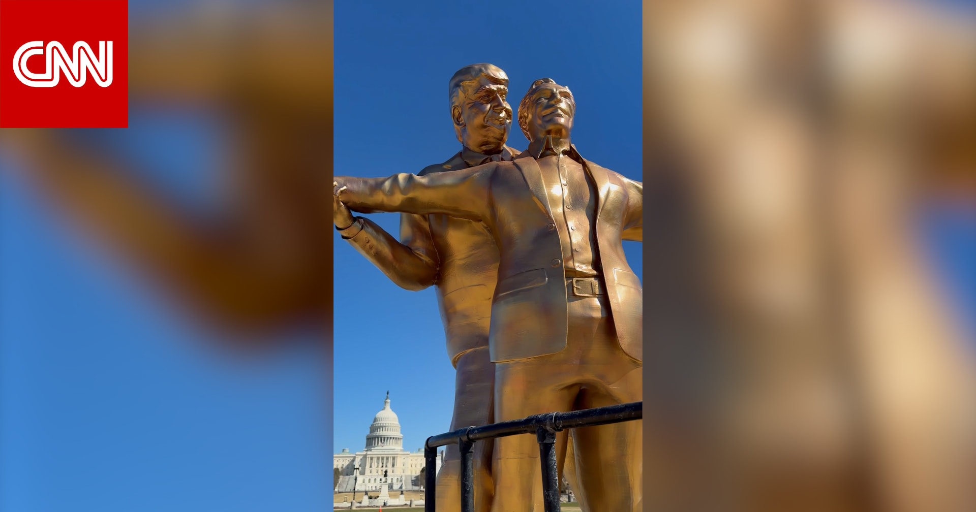 شاهد.. تمثال ساخر يُصوّر ترامب وإبستين كزوجي سفينة تيتانيك