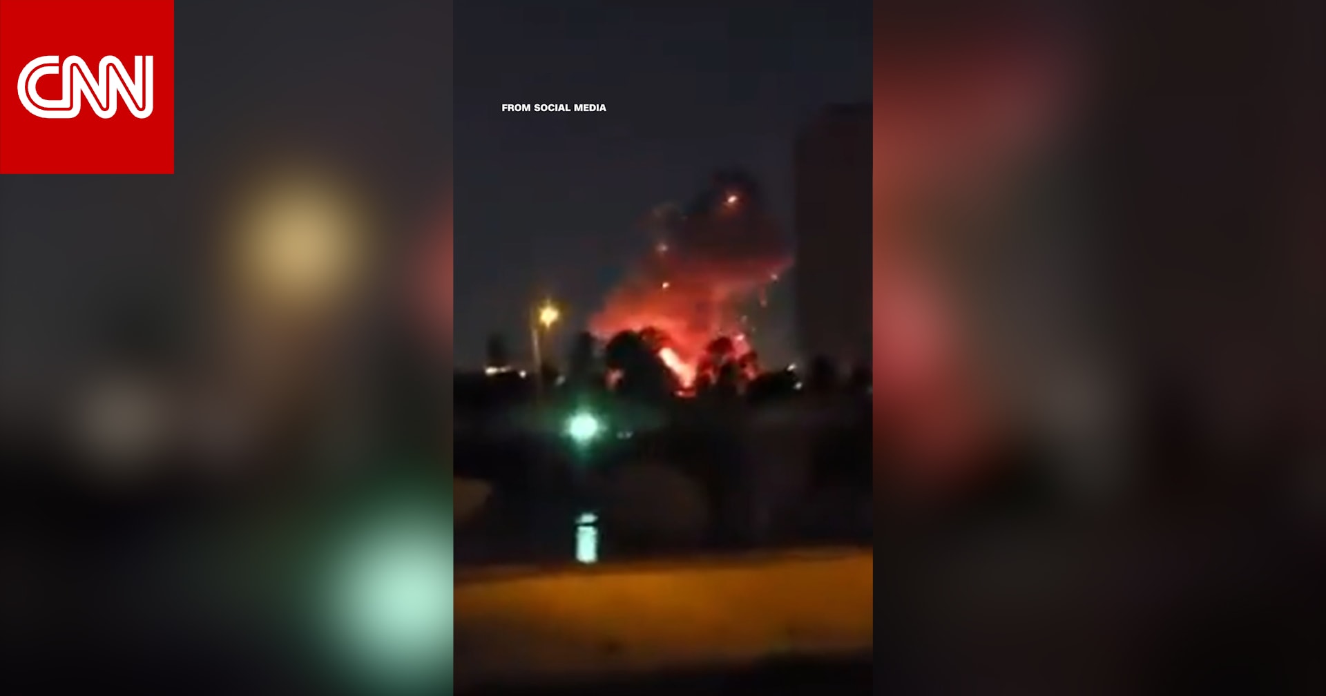 كاميرا ترصد لحظة إسقاط مقذوف قرب السفارة الأمريكية في بغداد