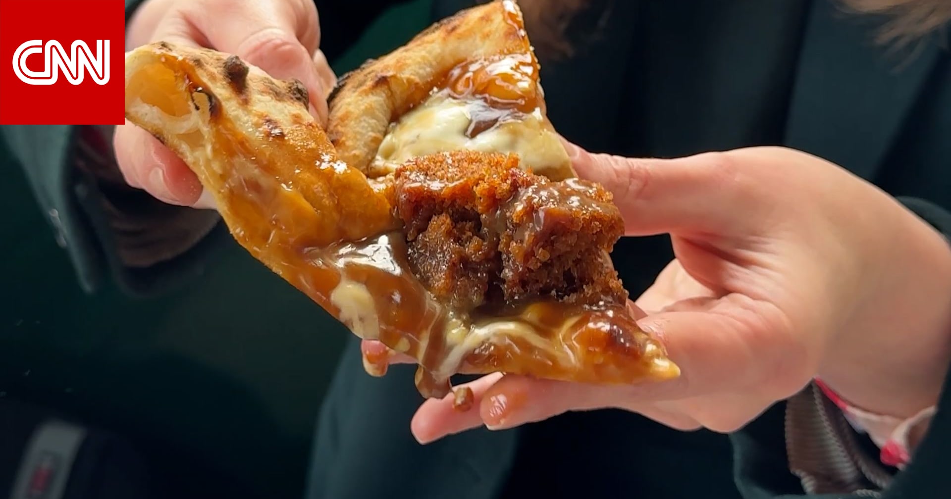 هل تجرّب حلوى التوفي اللزجة على البيتزا في لندن؟