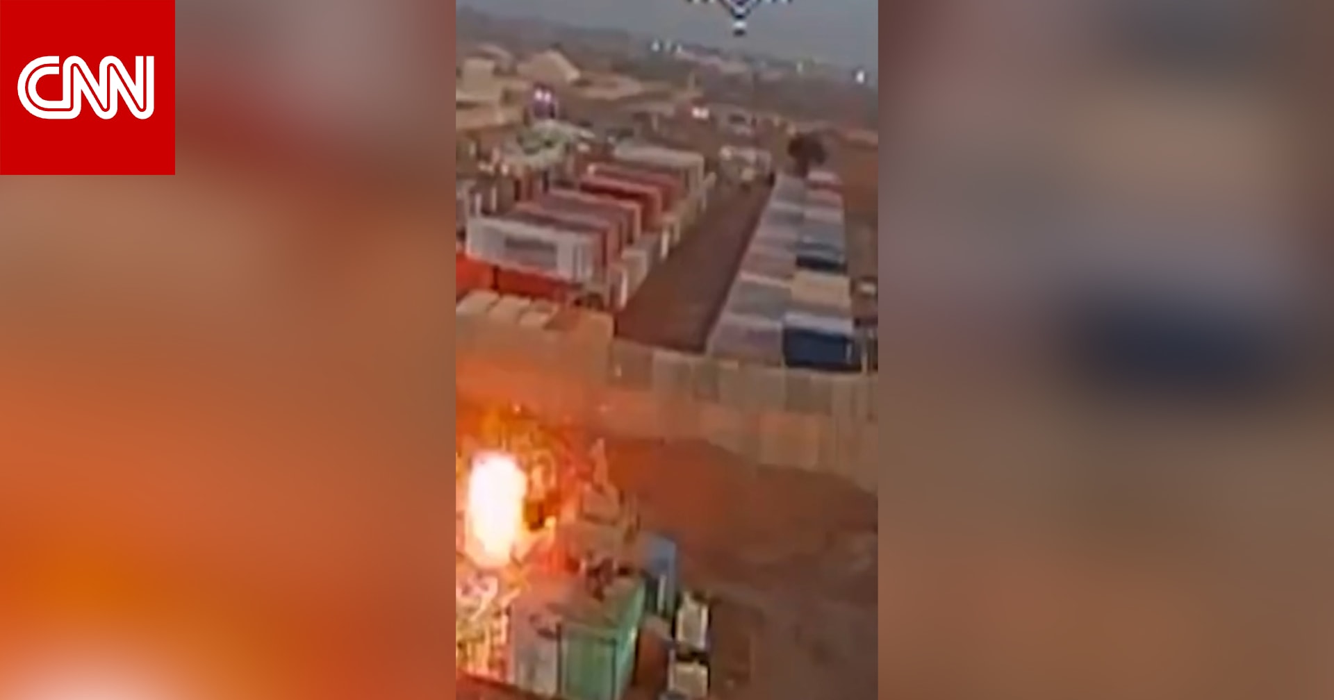 فيديو يُظهر استهداف طائرة مسيّرة لمنشأة أمريكية في العراق