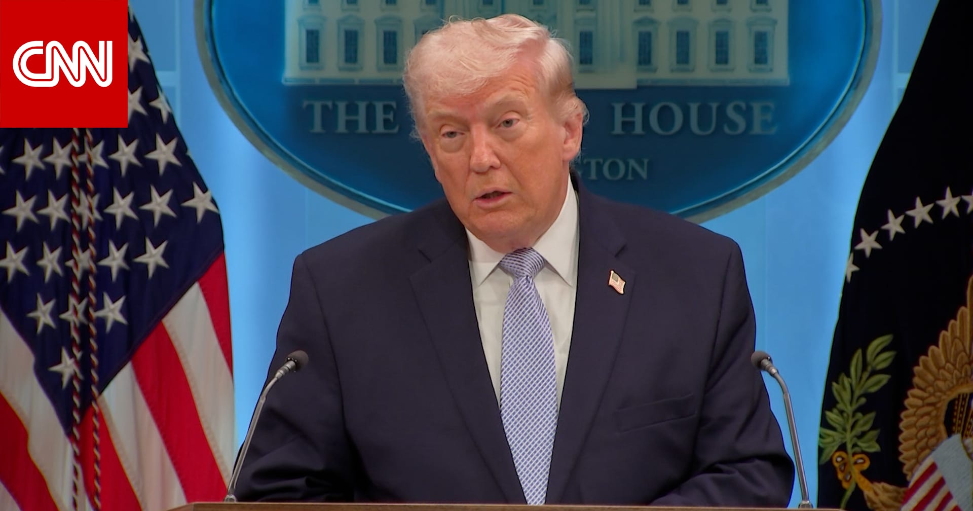 "نحن لا نتخلى عن أحد".. شاهد ما قاله ترامب عن إنقاذ طيار أمريكي بإيران