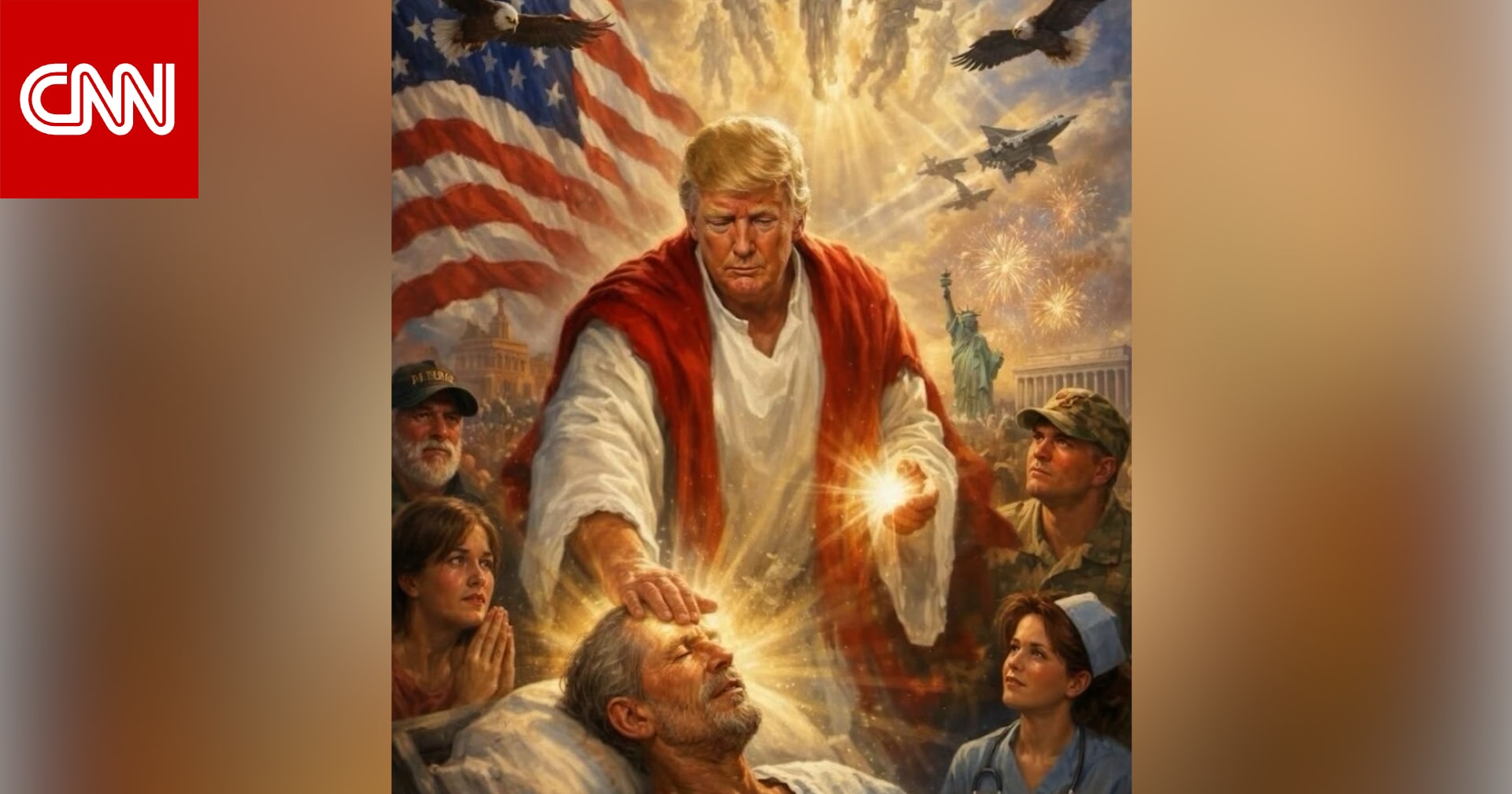 أمر نادر الحدوث.. نظرة على حذف ترامب صورة أظهرته كـ"المسيح"