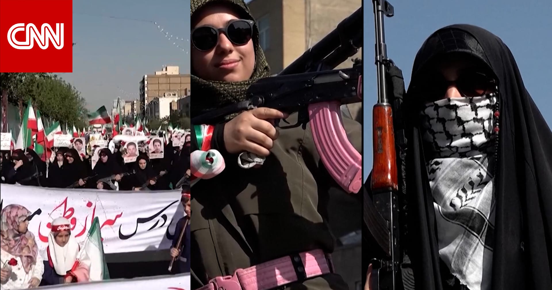 إيرانيات يشاركن في احتجاجات حاشدة في إيران ضد أمريكا وإسرائيل