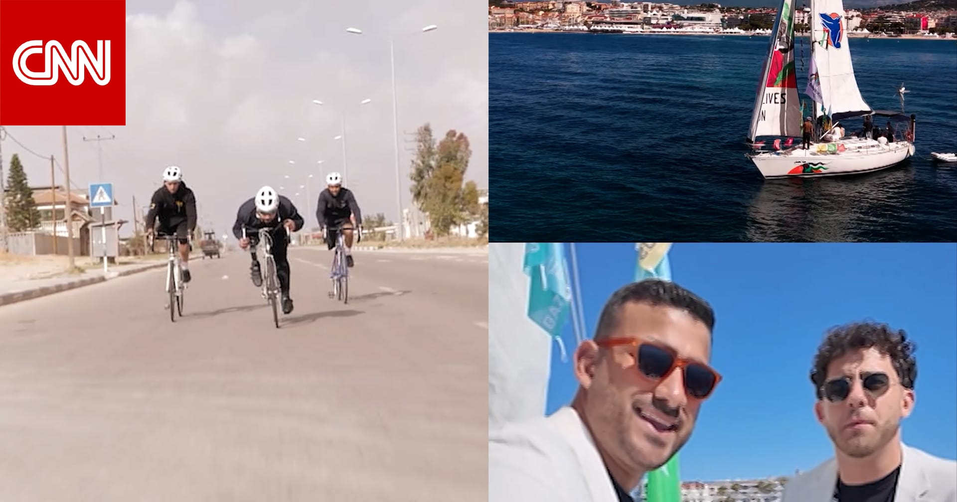 فريق من ذوي الأطراف المبتورة يبحر بقارب من غزة إلى مهرجان كان السينمائي