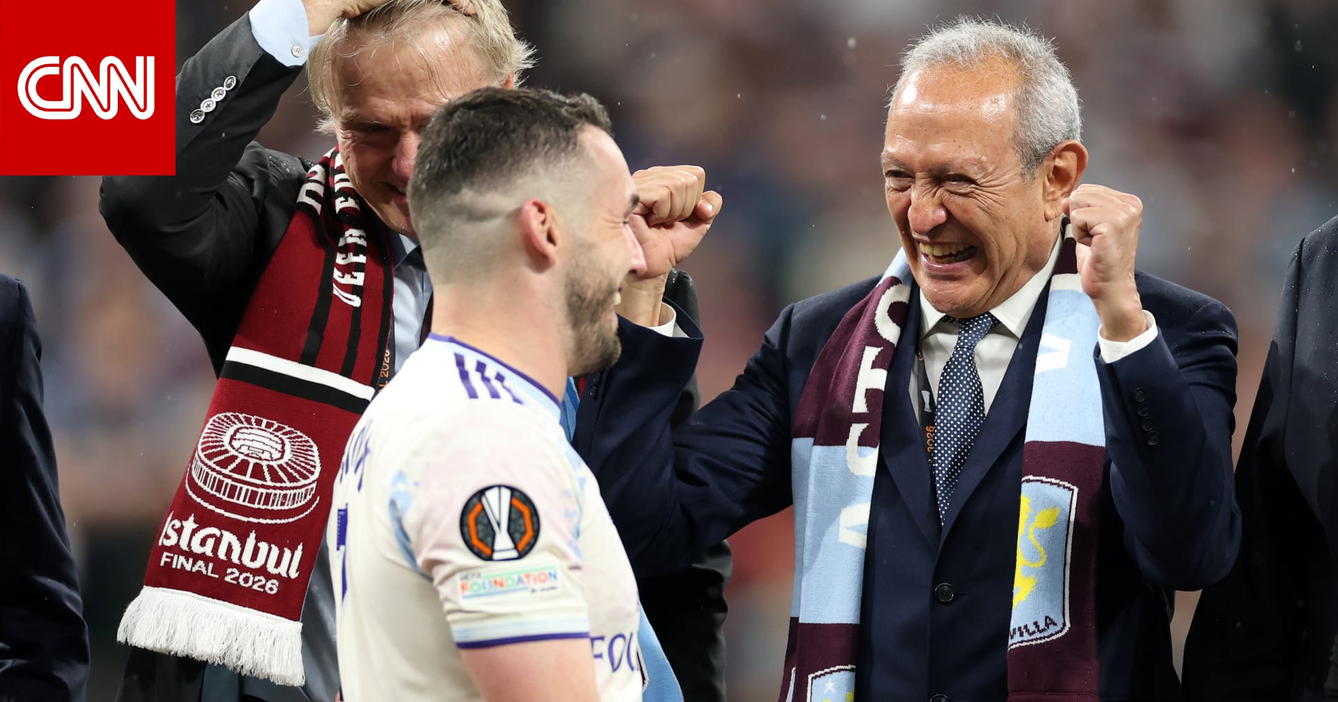 "ابن مصر أهو".. تفاعل على صورة نشرها أستون فيلا لناصف ساويرس ولقب الدوري الأوروبي 