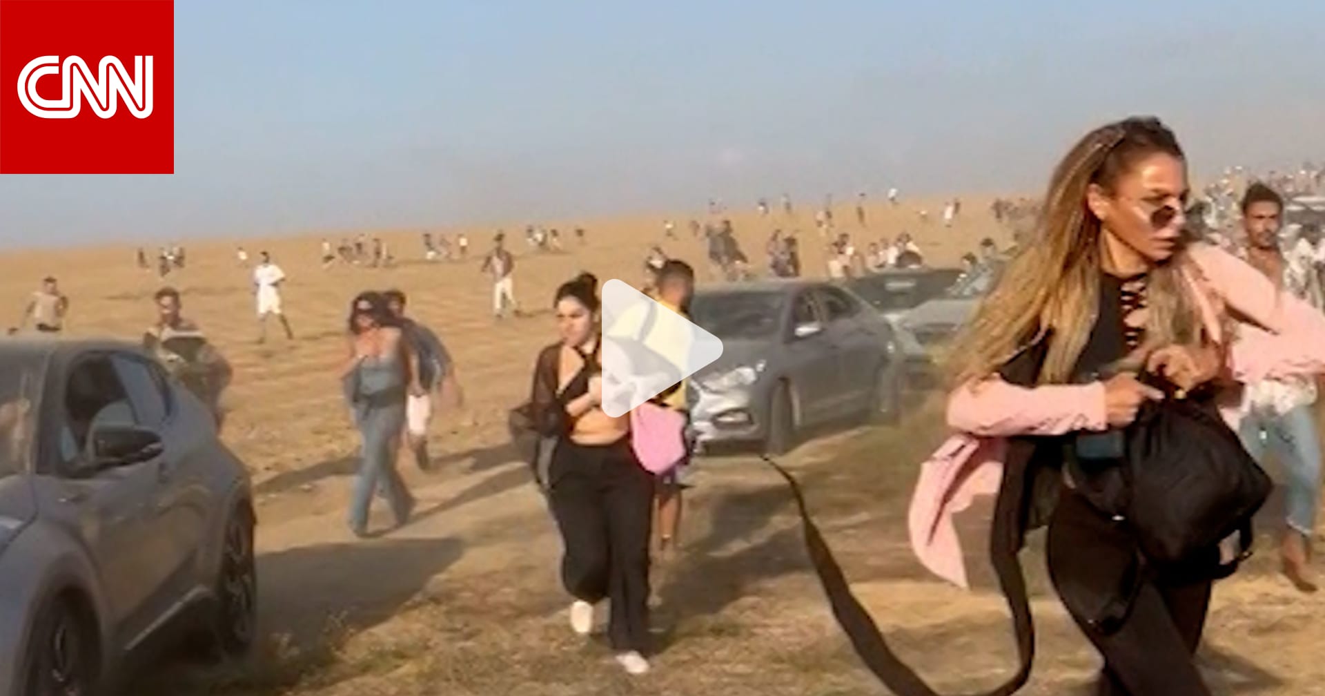 فيديو يظهر لحظة احتجاز مسلحي حماس رواد مهرجان موسيقي كرهائن