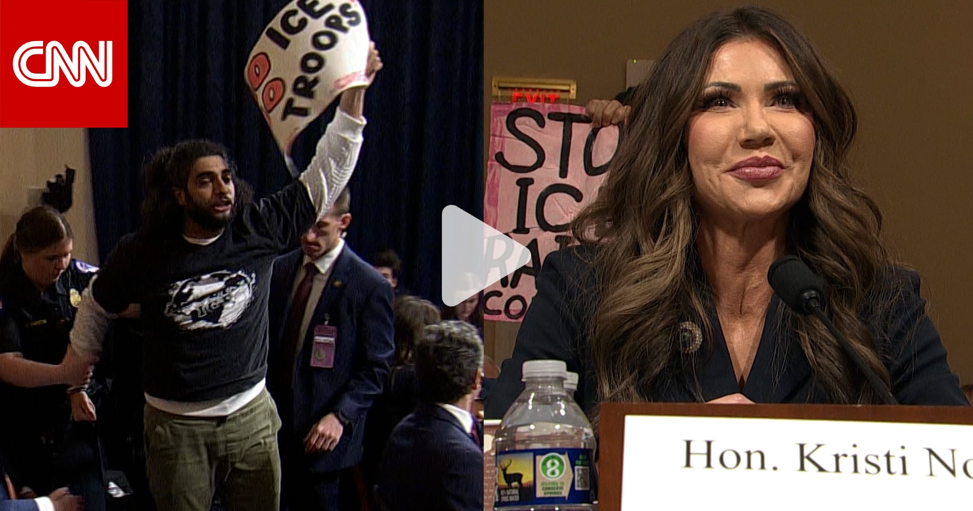 محتجون يقاطعون شهادة وزيرة الأمن الداخلي الأمريكية أمام مجلس النواب 