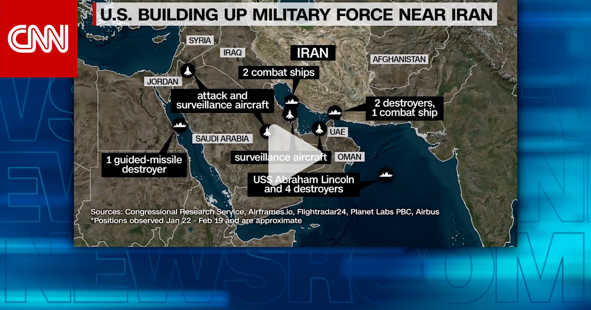 حشد عسكري ضخم بالمنطقة.. القائد الأعلى السابق لحلف الناتو يفصل ترسانة أمريكا قرب إيران 