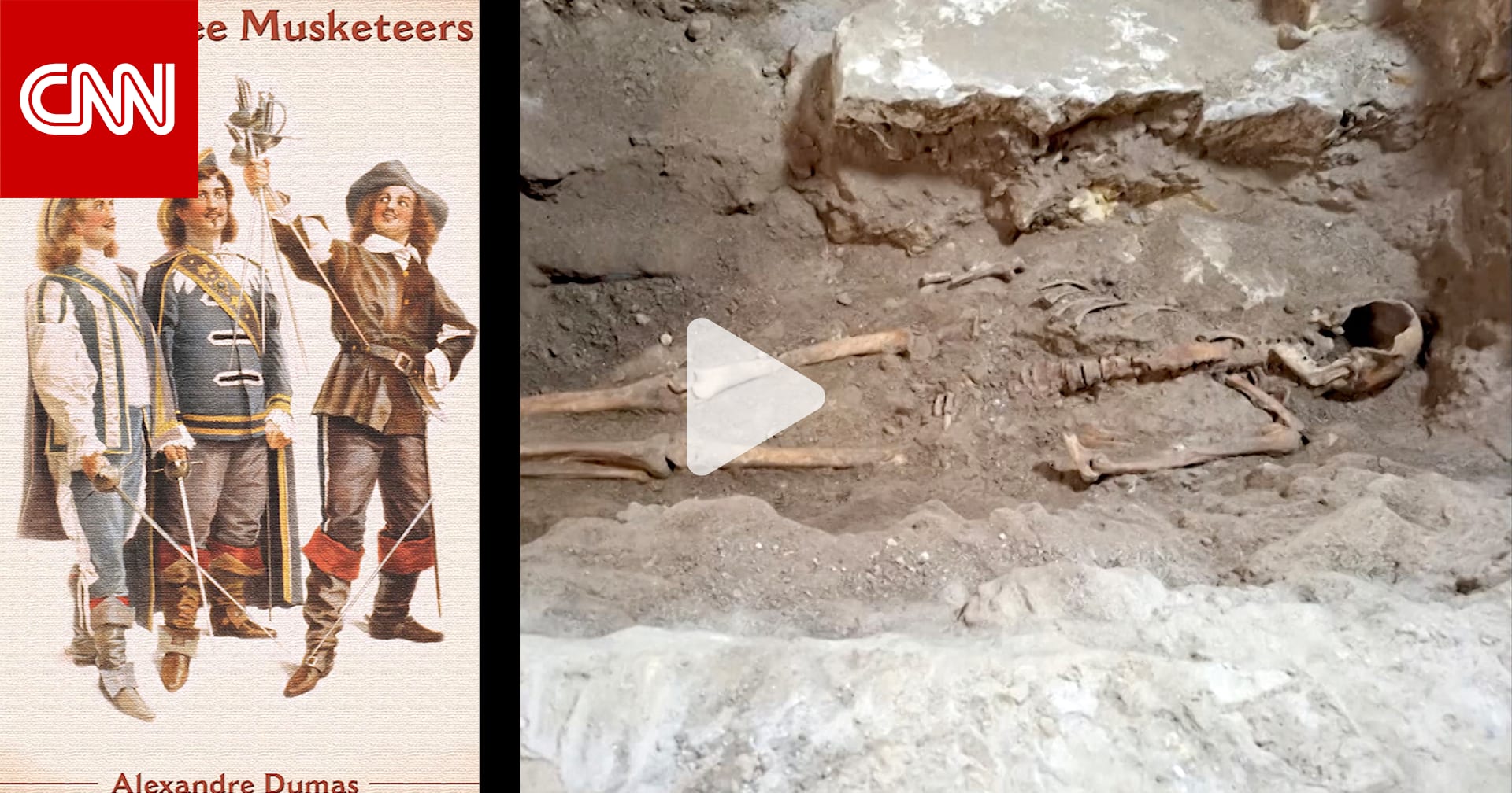 اكتشاف هيكل عظمي قد يعود لأحد فرسان الرواية الشهيرة "الفرسان الثلاثة" 