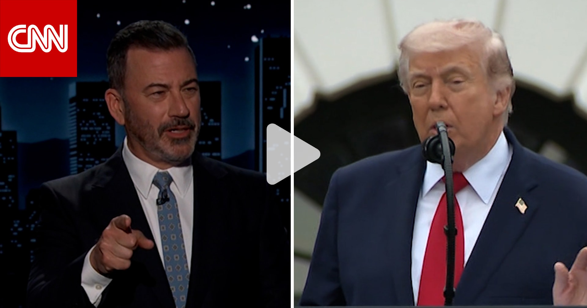 "وحده ترامب من قد يفعل ذلك".. كيميل يشير إلى نكتة أطلقها الرئيس الأمريكي خلال خطابه 